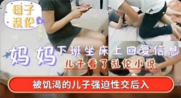 推荐妈妈下班回家回复工作信息，儿子看着乱伦小说后，强上了妈妈。