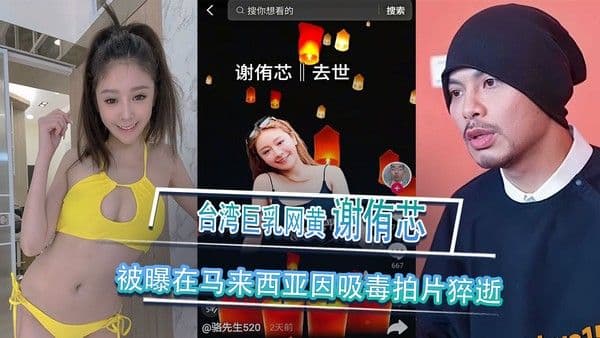 台湾巨乳网黄 谢侑芯 被曝在马来西亚因吸毒拍片猝逝 往期私房写真大合集曝光