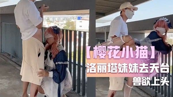 樱花小猫约个洛丽.塔妹妹去天台拍写真_兽欲上头光天化日露出操穴_超刺激后入好怕人有人看到