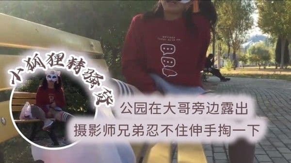小狐狸精骚货公园在.大哥旁边露出跳蛋塞逼摄影师兄弟忍不住伸手掏一下