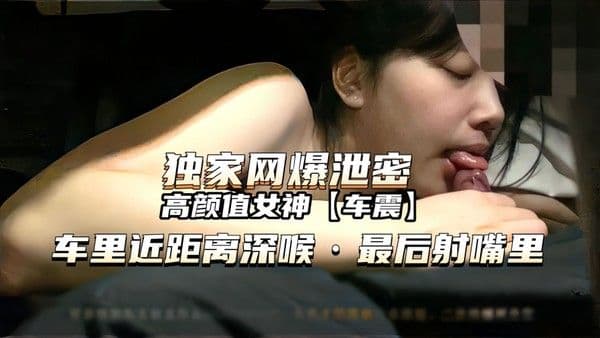 高颜值女神车震，最后射嘴里