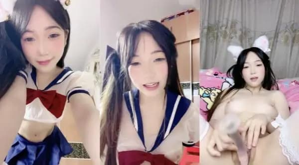 顶级尤物美少女！卡哇伊超级嫩！细腰美乳粉穴，开档黑丝假吊抽插，翘起美臀后入，高潮爽的淫水直流